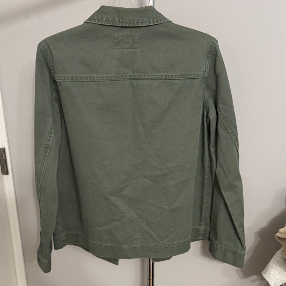 Women’s Green Chore Jacket with snap buttons s - Picture 7 of 7